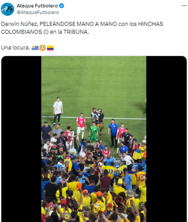 Sin embargo, un zafarrancho opacó el Uruguay vs Colombia y las redes sociales causaron revuelo por lo que pasó tras el partido. 