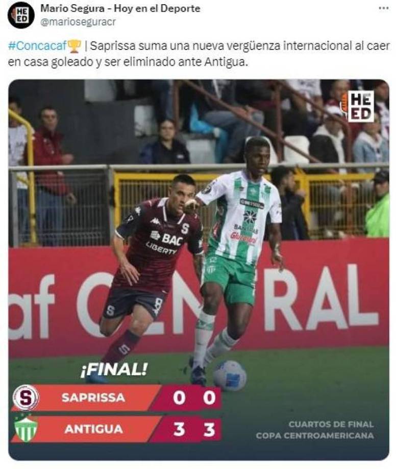 ”De vergüenza internacional fue catalogado lo del Saprissa”.