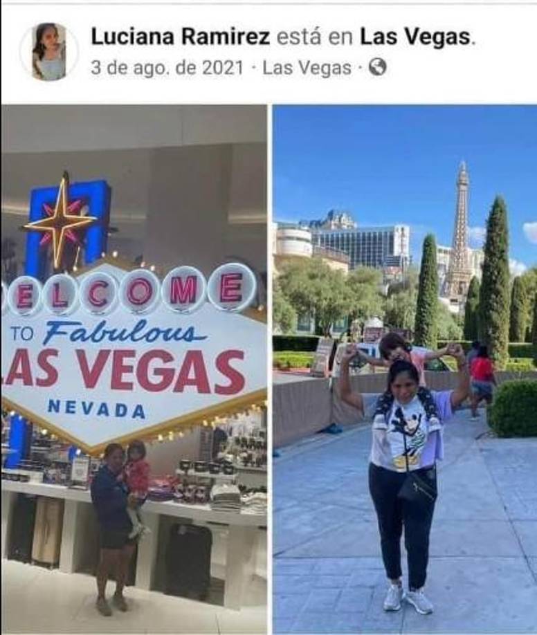 Luciana es muy querida por los hijos de Andrés Guardado. Aquí en Las Vegas.