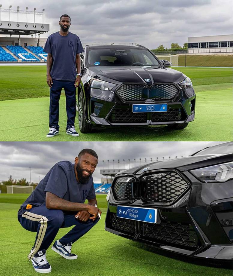 Antonio Rüdiger - El defensa alemán escogió el carro más barato, un BMW iX2 xDrive30 (313 CV, con un precio de 58.550 euros).