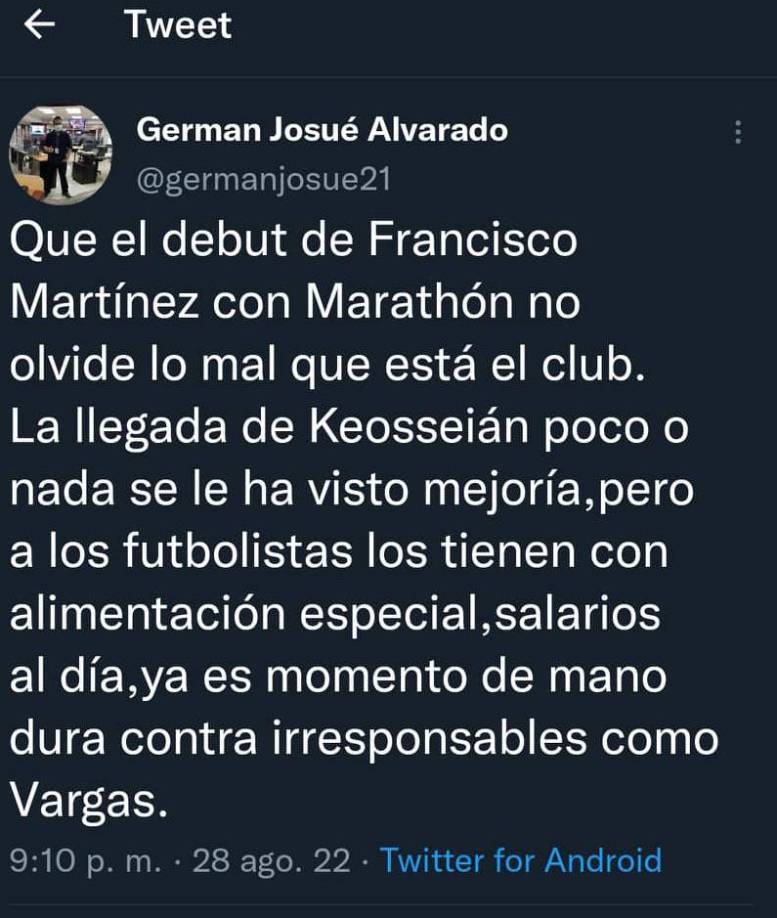 Unos lo elogian y un presidente de club lo cuestiona: La reacción en redes sobre el debut de Francisco Martínez