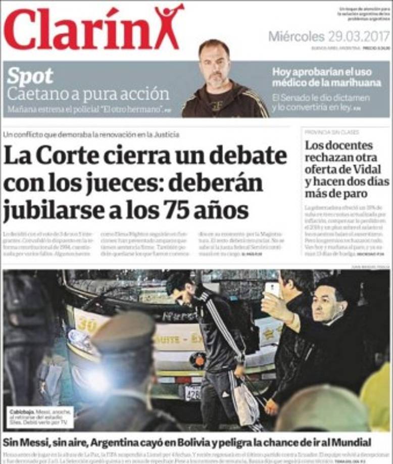 El Clarín de Argentina.