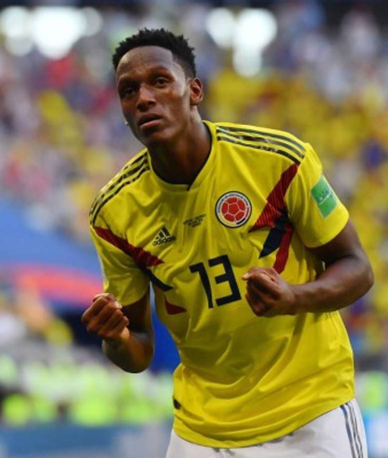 Defensa Yerry Mina (Colombia). Foto AFP