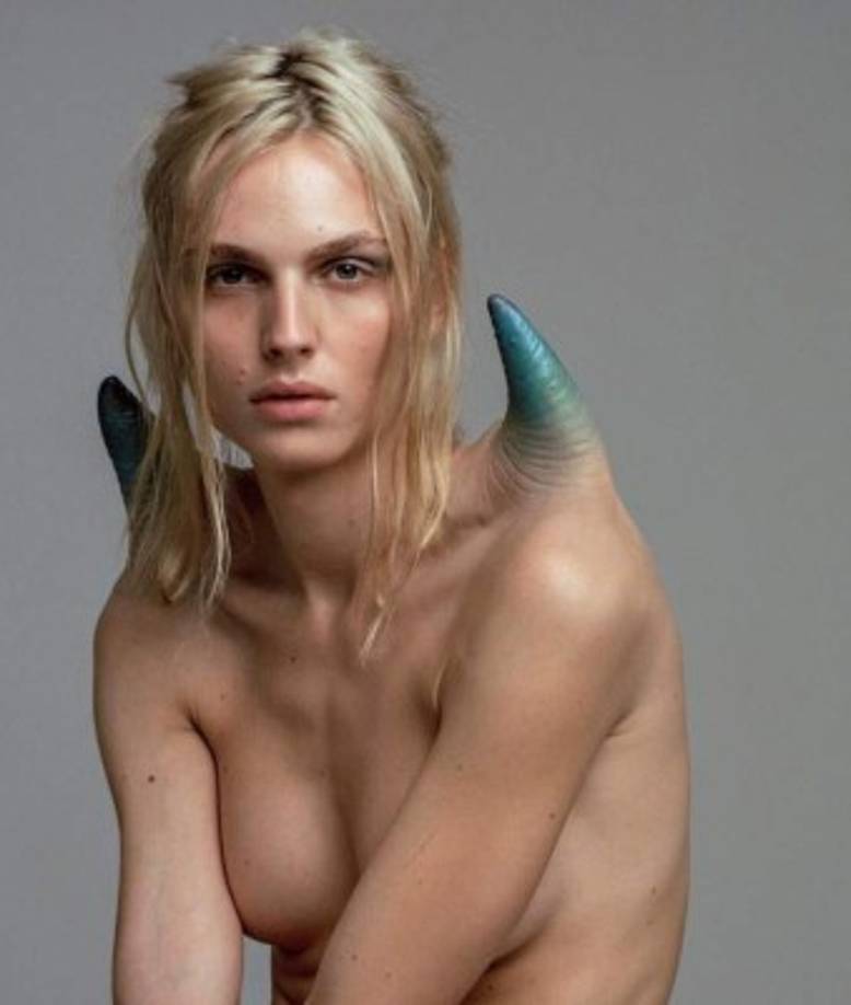 Algunos diseños fueron hechos por personas que saben de extravagancia como Nicola Formichetti, quien fue el director creativo de la siempre estrambótica Lady Gaga.<br/><br/>- En foto Andreja Pejic.