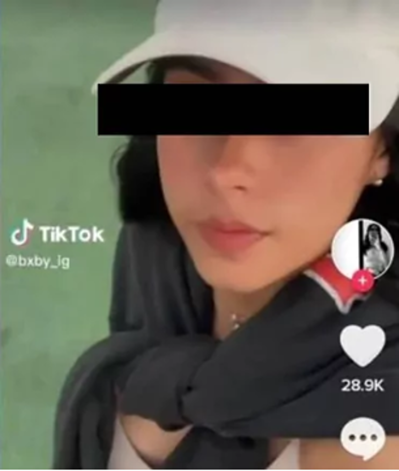 La joven identificada con el usuario ‘@bxby_ig’, relató a través de un video señalando al jugador del América.