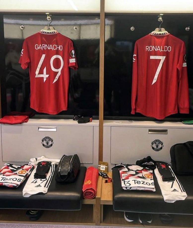 Cristiano Ronaldo arrancó de titular en el partido ante el Sheriff Tiraspol moldavo. También jugó de inicio el argentino Alejandro Garnacho.