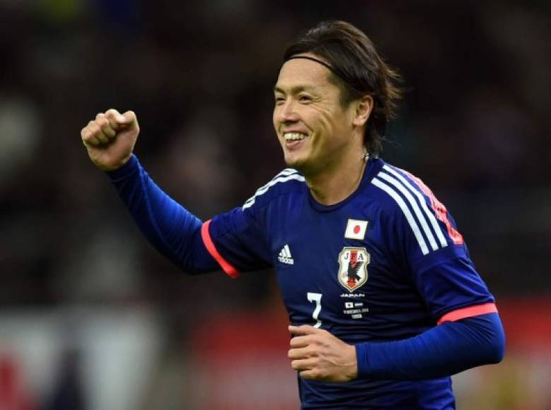 Yasuhito Endo celebrando su gol contra Honduras.