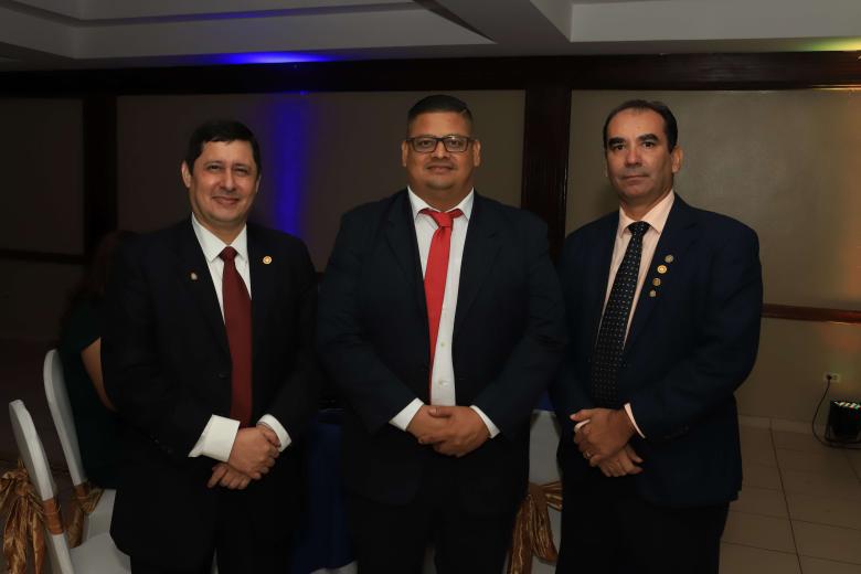 Christian Cálix, Ilich Reyes y Rony Girón