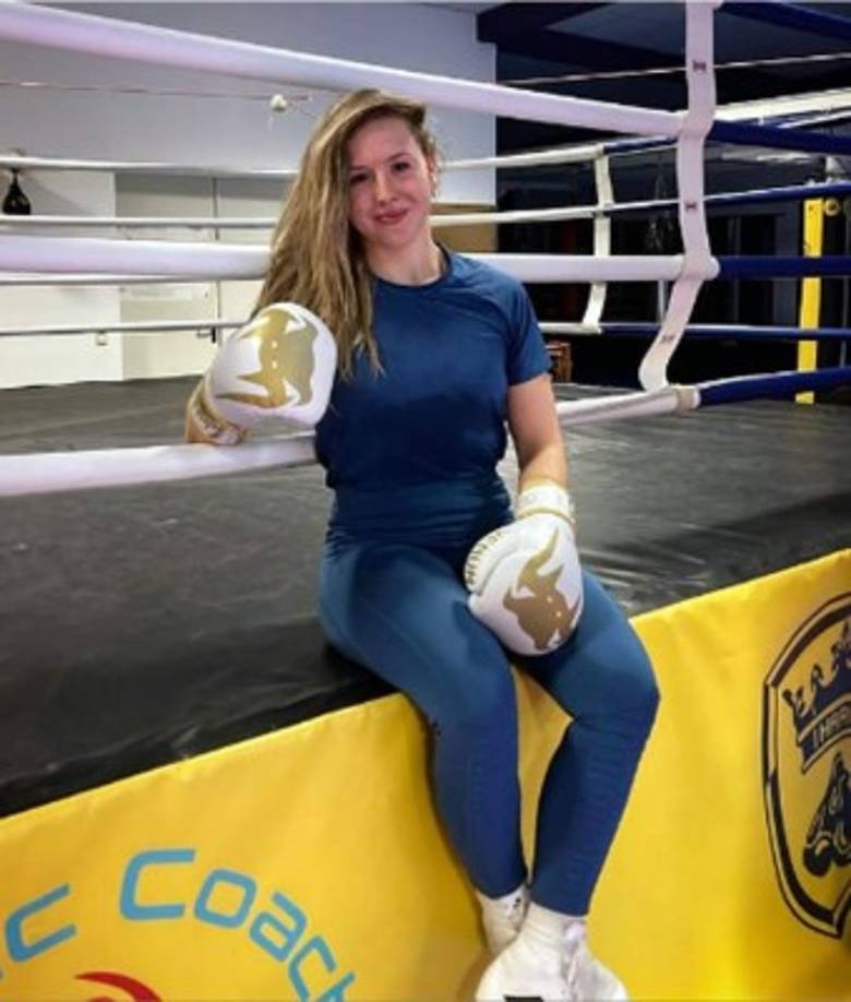 Así luce Cheyenne Hanson habitualmente antes de una pelea.