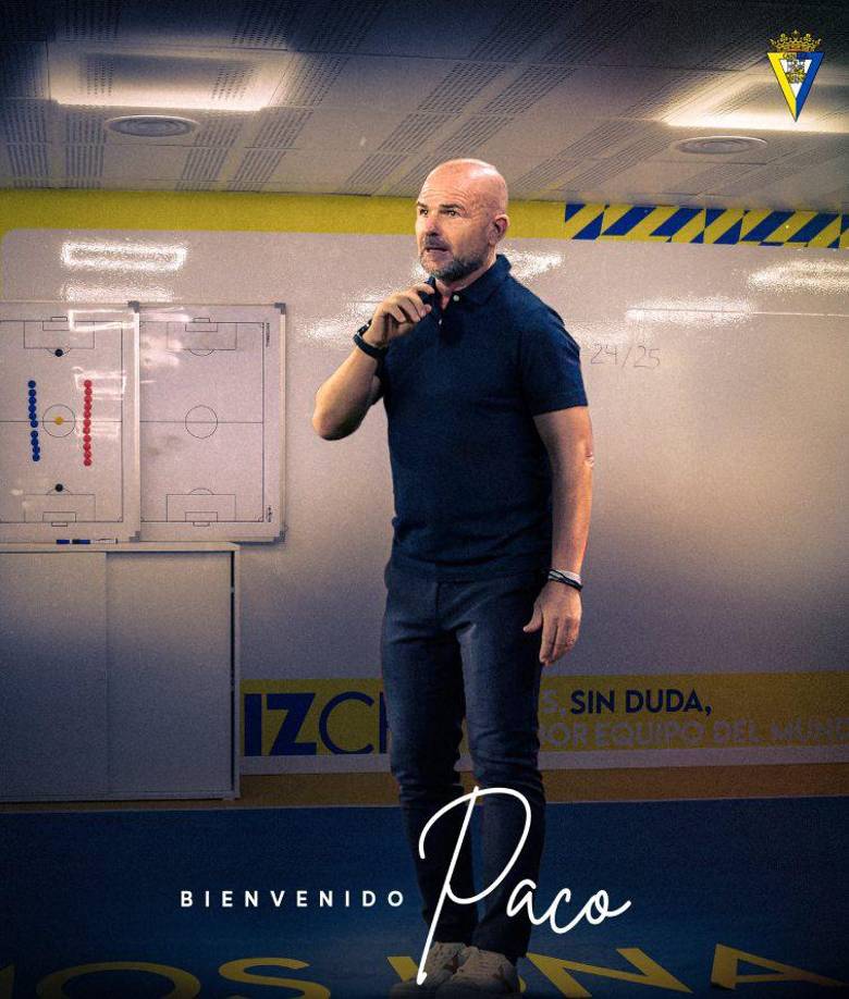 El Cádiz, equipo que descendió a la segunda de España, anunció a Paco López como su nuevo entrenador.