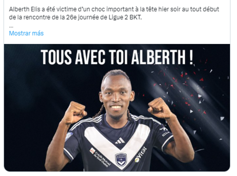 Houston Dynamo, otros de los equipos que tuvo en sus filas a Alberth Elis, le deseó fuerzas y su respaldo en estos momentos.