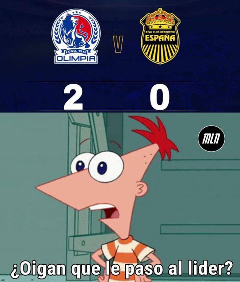 Los memes destrozan al Real España tras perder ante Olimpia en la ida de la final