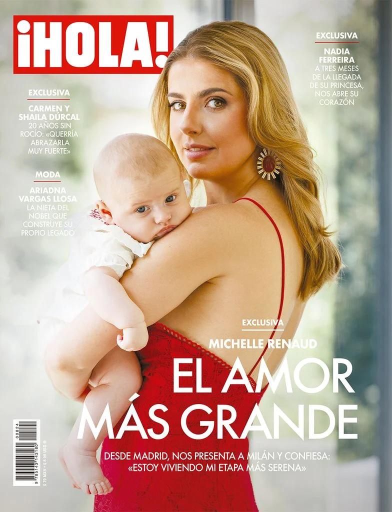 ¡Qué belleza! Michelle Renaud posa por primera vez con sus tres hijos
