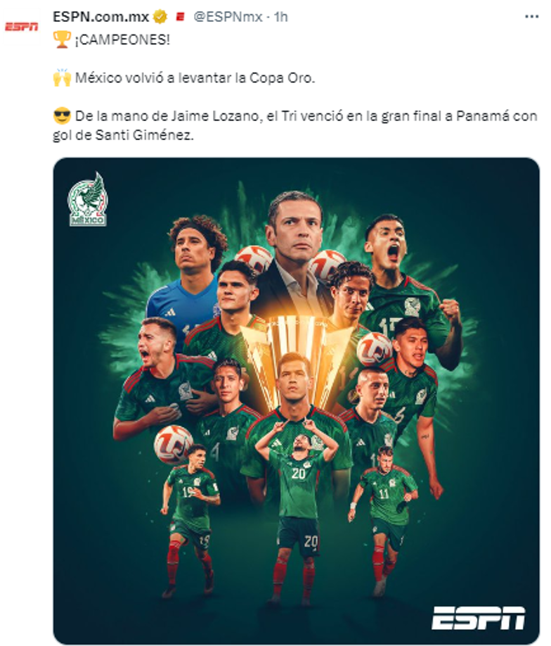 Copa Oro 2023: Panamá lamenta derrota ante México en la final