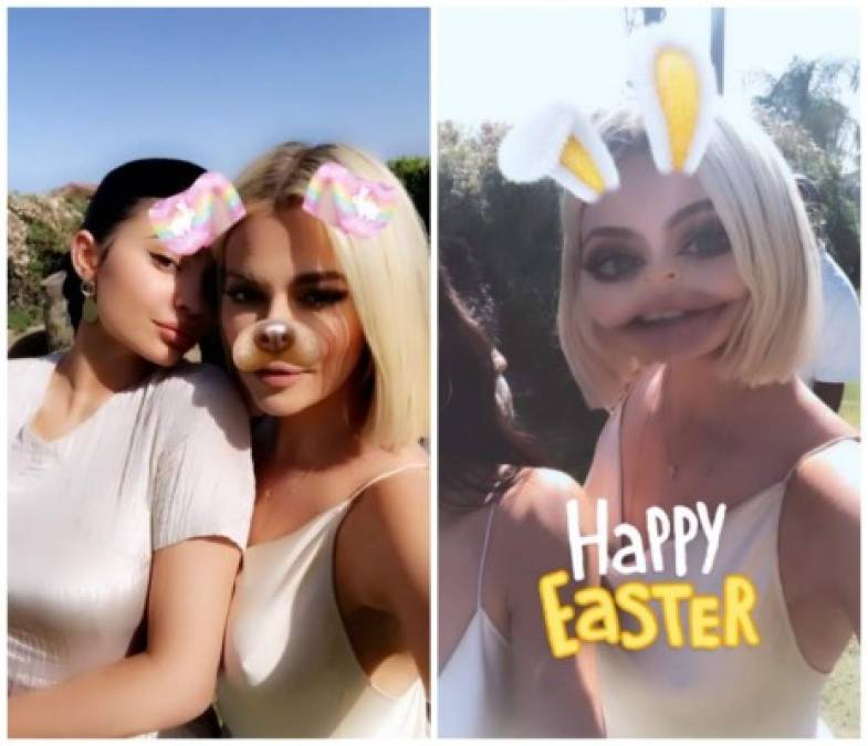 Las Kardashian también festejaron el Domingo de Pascua. Khloé Kardashian, Kendall Jenner y el resto de sus hermanas asistieron a una misa.