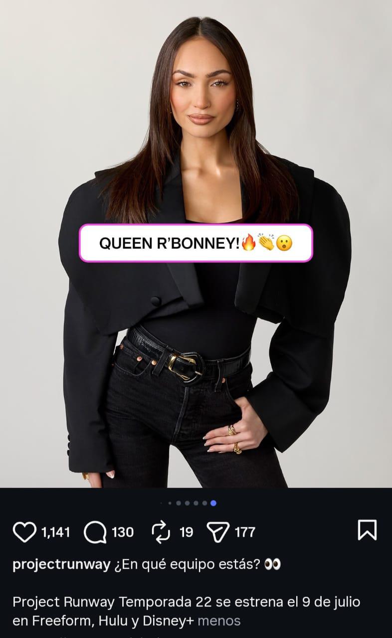 Ex Miss Universo R’Bonney Gabriel competirá en Project Runway