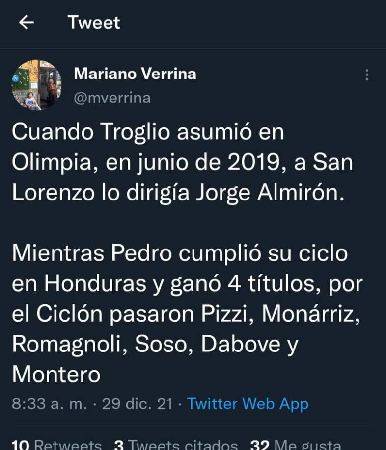 Los periodistas argentinos han dejado su punto de vista sobre el regreso de Pedro Troglio al fútbol de Argentina.