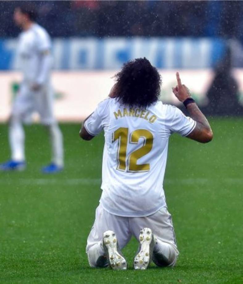 Marcelo agradeciendo por el triunfo ante Alavés.