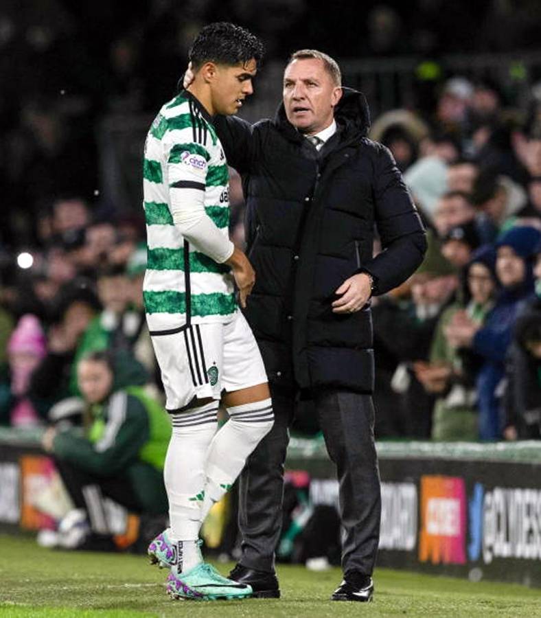 Brendan Rodgers felicitó a Luis Palma por su doblete de asistencias.