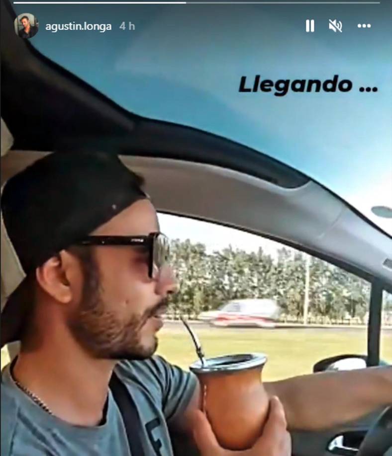 Agustín Longueira, el exguardaespaldas de Wanda Nara, publicó una llamativa historia en Instagram tras la llegada de la empresaria mediática al país. Es que en la grabación da a entender que va camino a encontrarse con alguien...