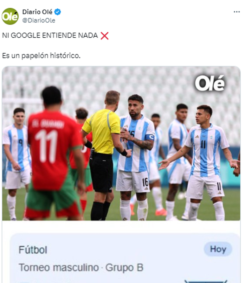 ”Papelón histórico”, rezaban los medios argentinos.