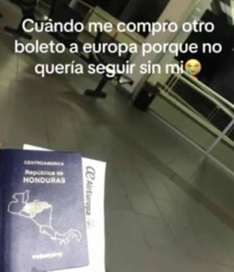 La esposa del “Tro” Benguché presumió que el futbolista hondureño le compró un boleto a Europa porque ‘no quería seguir sin ella’.