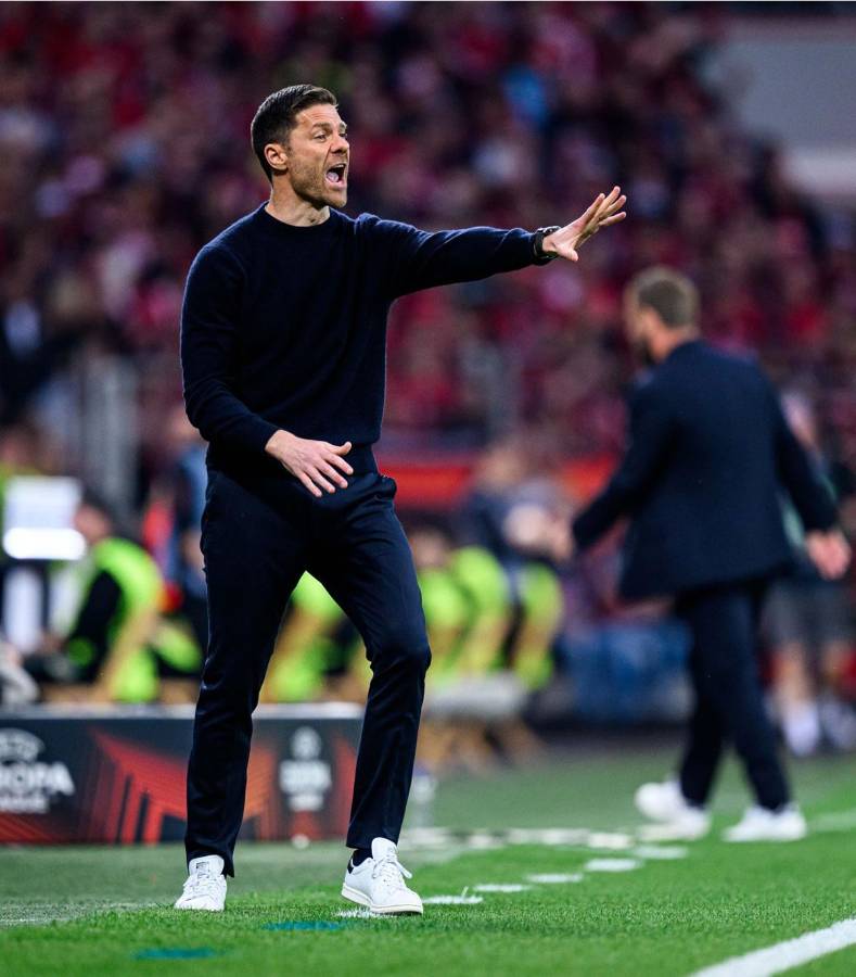 Xabi Alonso vivió con intensidad el duelo de vuelta frente a la Roma.