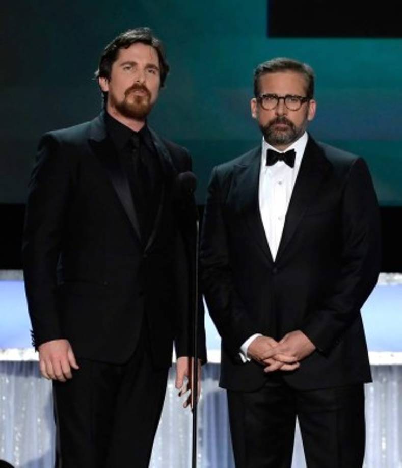 Christian Bale y Steve Carell presentaron la película 'The Big Short'.
