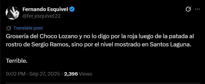 Choco Lozano provoca indignación por lo que le hizo a Sergio Ramos: Con él no