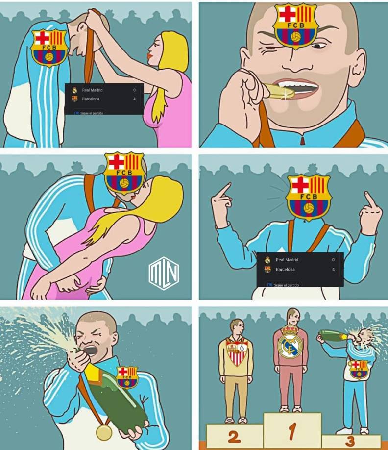 Los memes crucifican al Real Madrid tras ser goleado y humillado por el Barça de Xavi