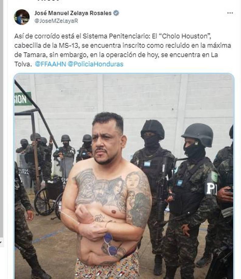 La denuncia fue hecha por el propio Ministro de Defensa de Honduras, José Manuel Zelaya, quien acusó el sistema penitenciario de estar “corroído”.