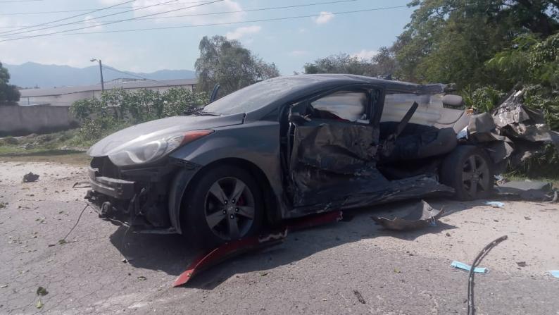 Al menos ocho heridos dejó el accidente de tránsito suscitado en Choloma.