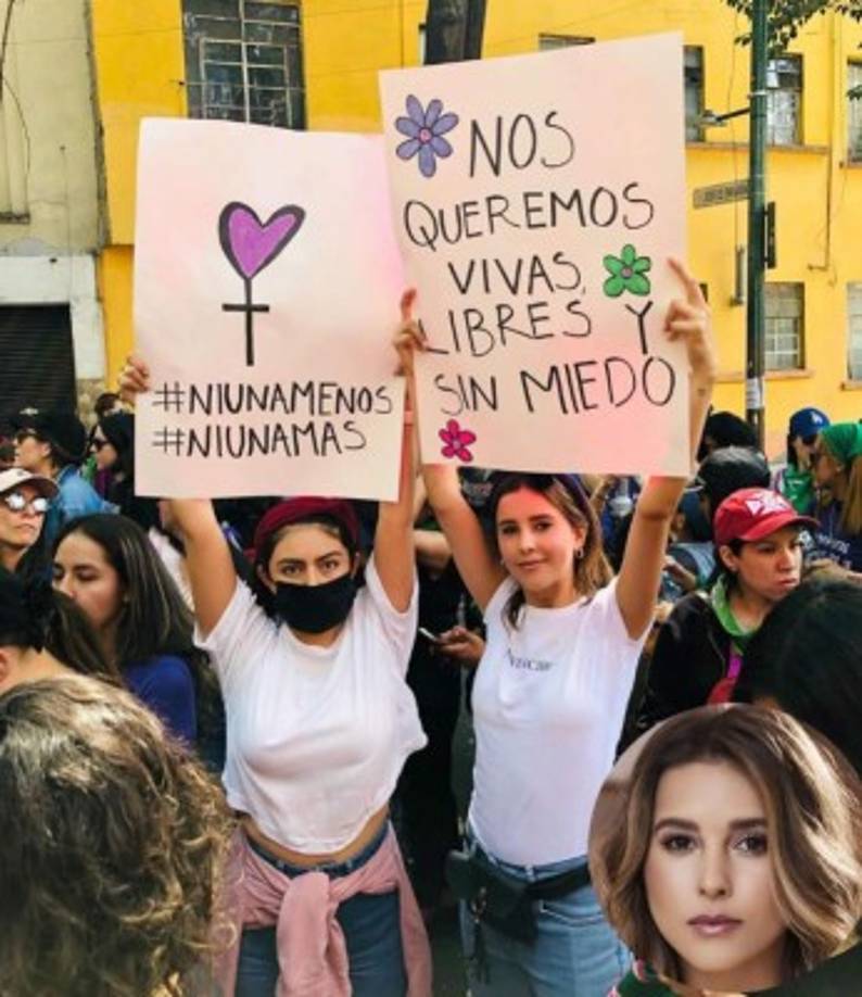La marcha se dio un día antes del gran paro nacional de mujeres “Un día sin nosotras”, el lunes 9 de marzo.
