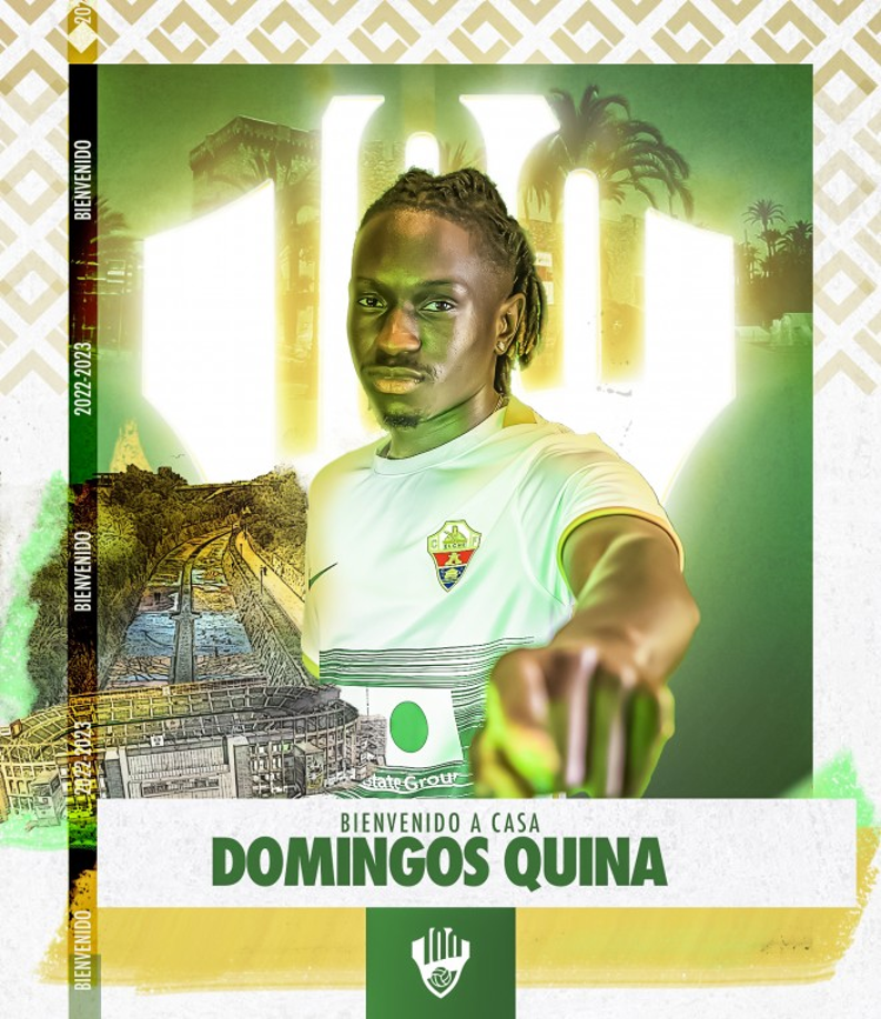 OFICIAL: El centrocampista portugués Domingos Quina es nuevo jugador del Elche de España, llega procedente del Watford.