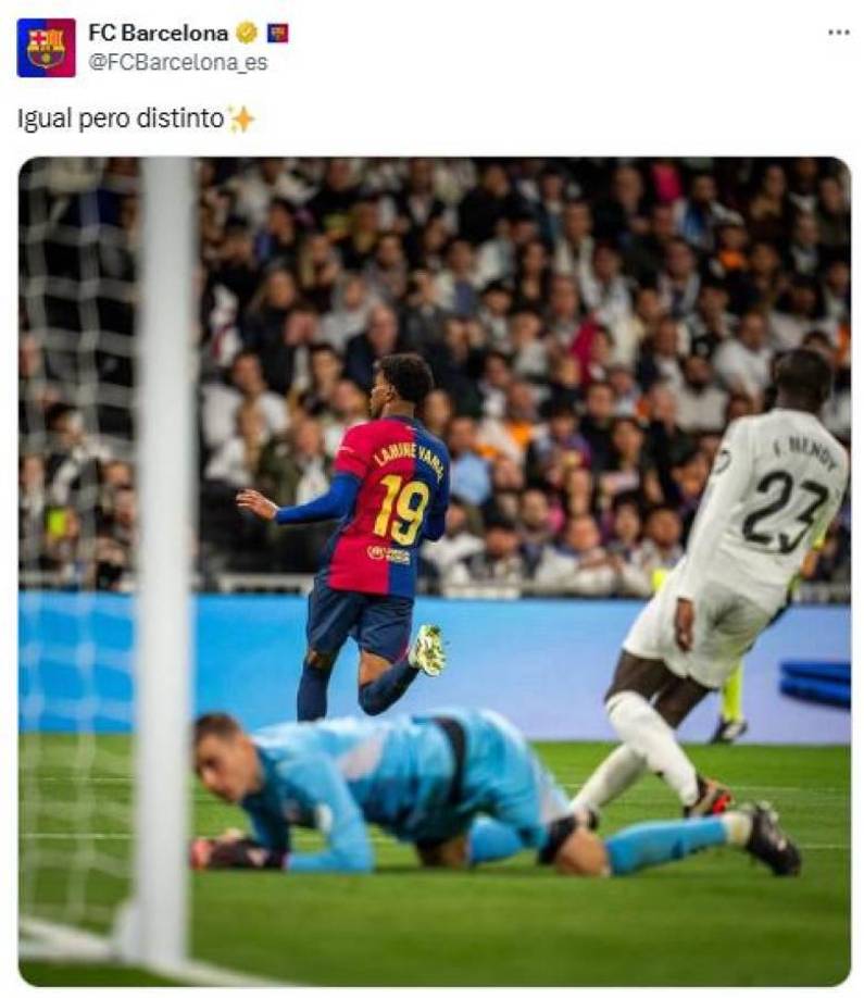 Cabe recordar que Lamine Yamal firmó el tercero del Barcelona con un fierrazo que no pudo detener Lunin.