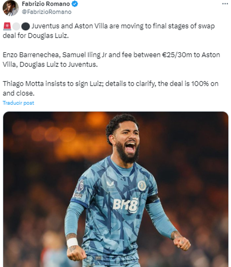 Según lo que adelanta Fabrizio Romano, el club italiano ya se encuentra en las etapas finales del acuerdo para hacerse de los servicios del brasileño.