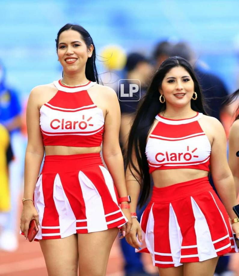 Las bellas edecanes que fueron imagen de una de las marcas patrocinadoras.