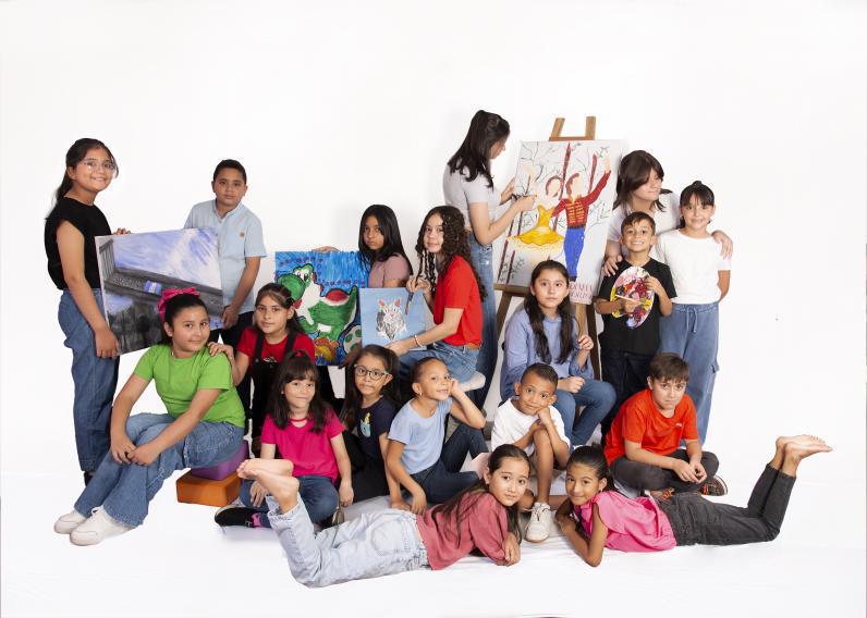 Los estudiantes de pintura estarán presentes con sus obras artísticas.