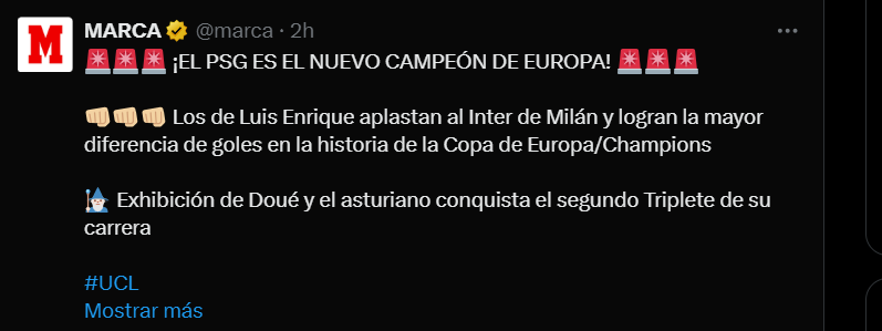 PSG ganó la Champions y la prensa mundial se rinde; Barcelona se pronunció