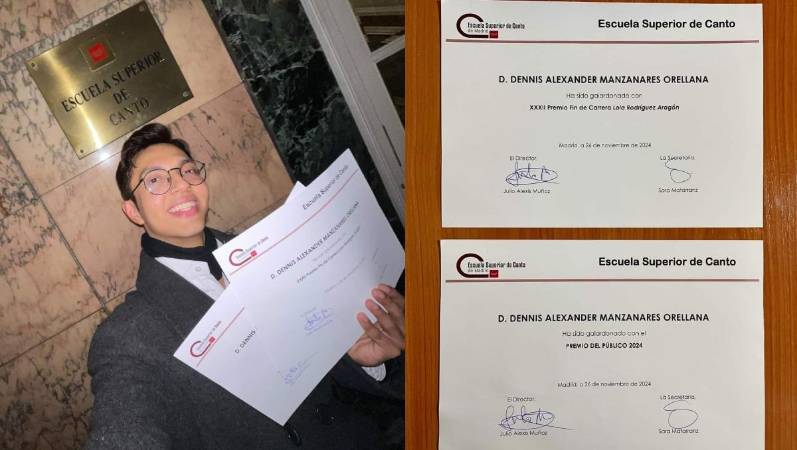 Dennis Orellana es un destacado artista nacional que brilla en los mejores escenarios del mundo. Su voz de contratenor tan melodiosa lo ha llevado a por un camino de éxitos a su corta edad.