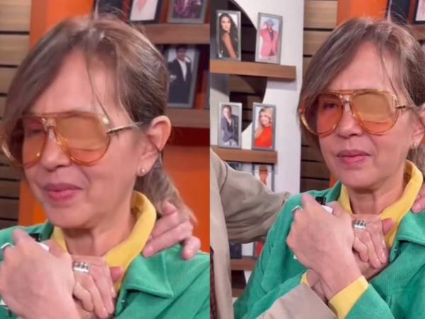 Captura de pantalla de Yolanda Andrade durante una pasada entrevista.