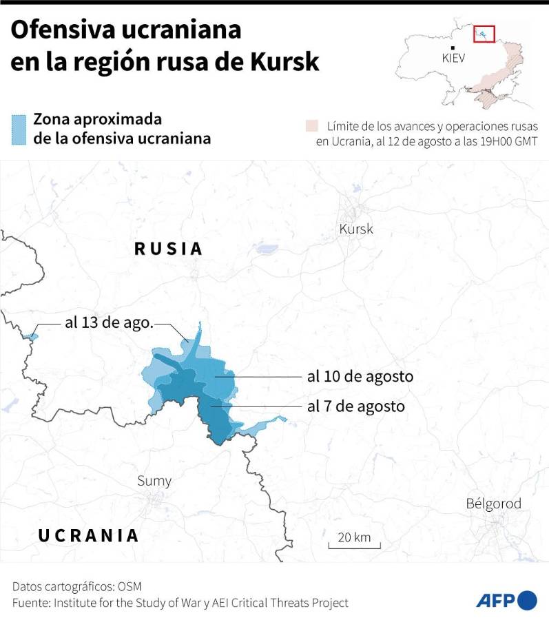 Tropas ucranianas siguen avanzando en Rusia y quieren crear “zona de amortiguamiento”