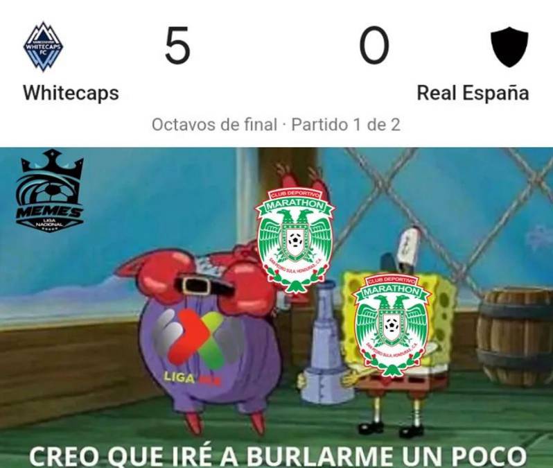 Los crueles memes que destrozan al Real España en las redes sociales tras ser goleado por Vancouver Whitecaps en la Concachampions.