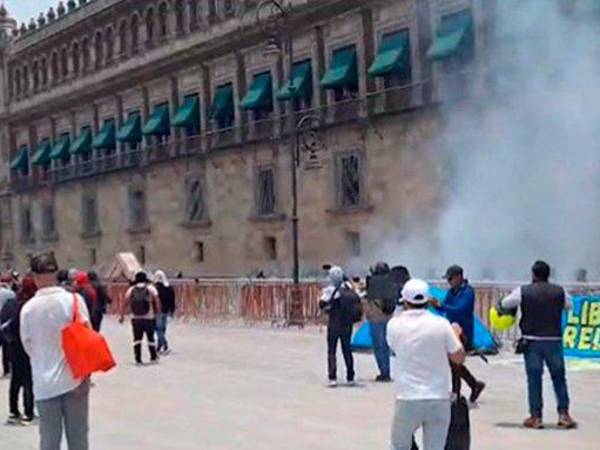 Los estudiantes de Ayotzinapa protestaron contra el Gobierno.