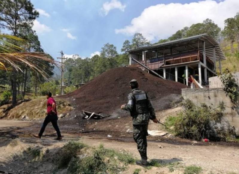 No solo se ejecutaron órdenes de captura y decomiso de armas y droga, también la Fiscalía del Medio Ambiente de Comayagua realiza inspecciones en beneficios de café y operativo de protección forestal en los municipios de Esquías, La Libertad y Minas de Oro.