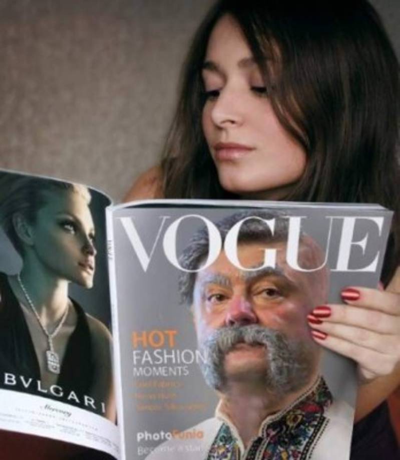 Poroshenko aparece hasta en la revista de moda Vogue.