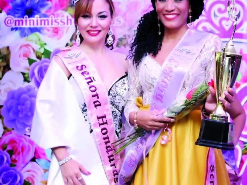 Maty Benedith en 2019 se coronó Señora Honduras