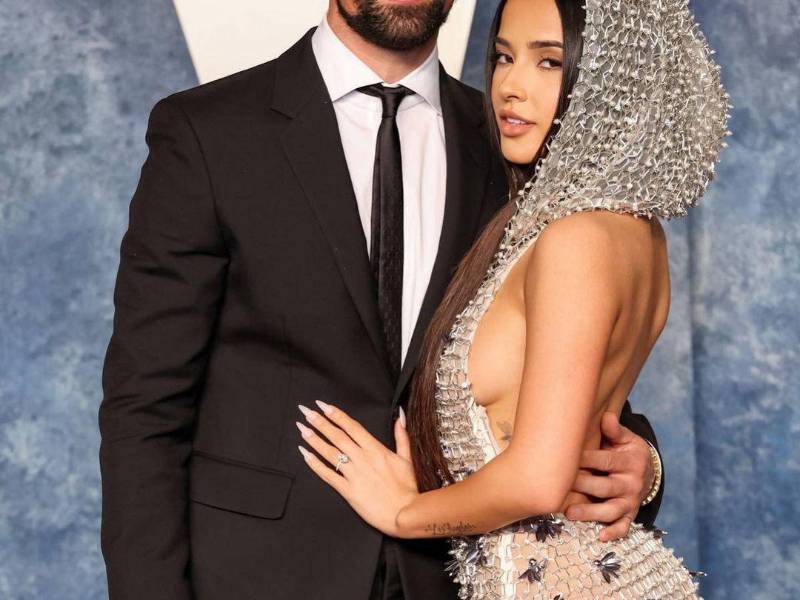 Sebastian Lletget y Becky G durante la pasada fiesta post Óscar.