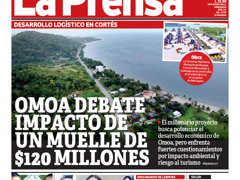 Omoa debate impacto de un muelle de $120 millones