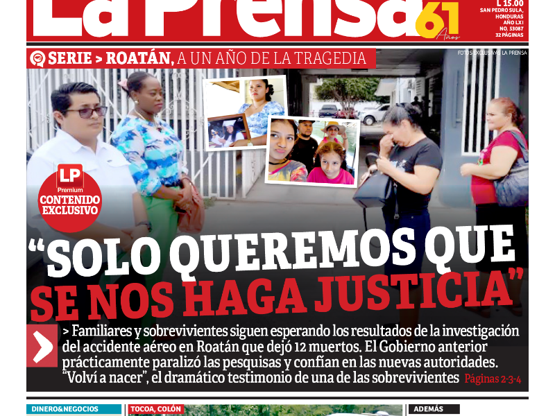 Solo queremos que se nos haga justicia